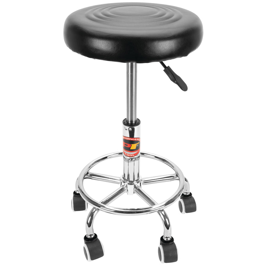 Adjustable Performance Tool W85027 Pneumatic Rolling Bar Stool (19 - 24 Inch), 250 Lbs Capacity