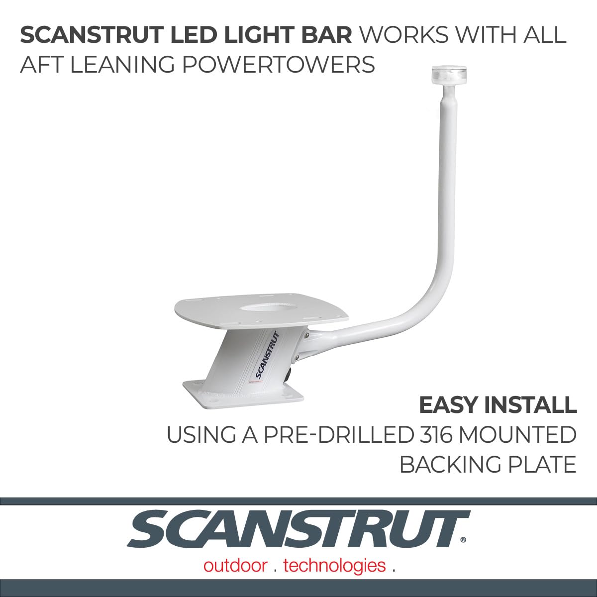 Central Light Bar Scanstrut APT-LB-L1 with All-Round White LED Light