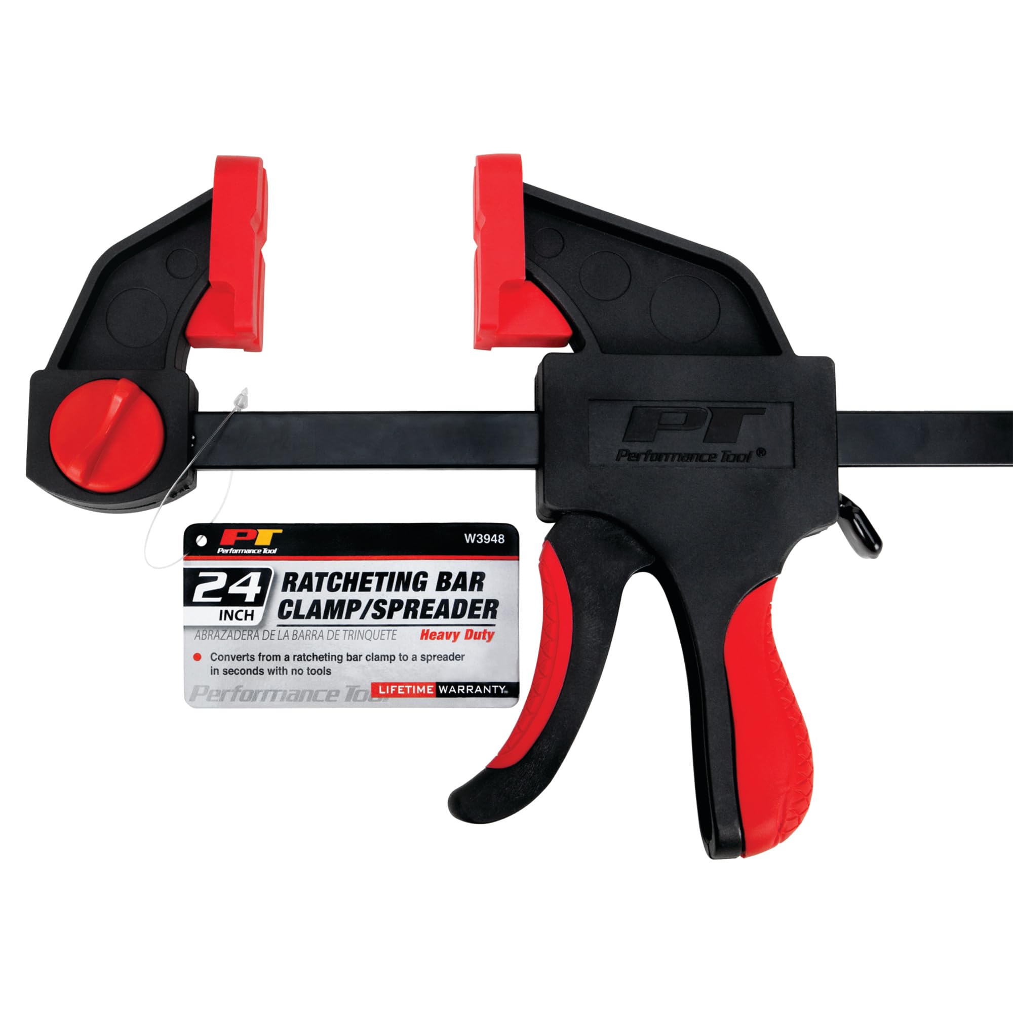 24-Inch Performance Tool W3948 Quick Release Ratcheting Bar Clamp