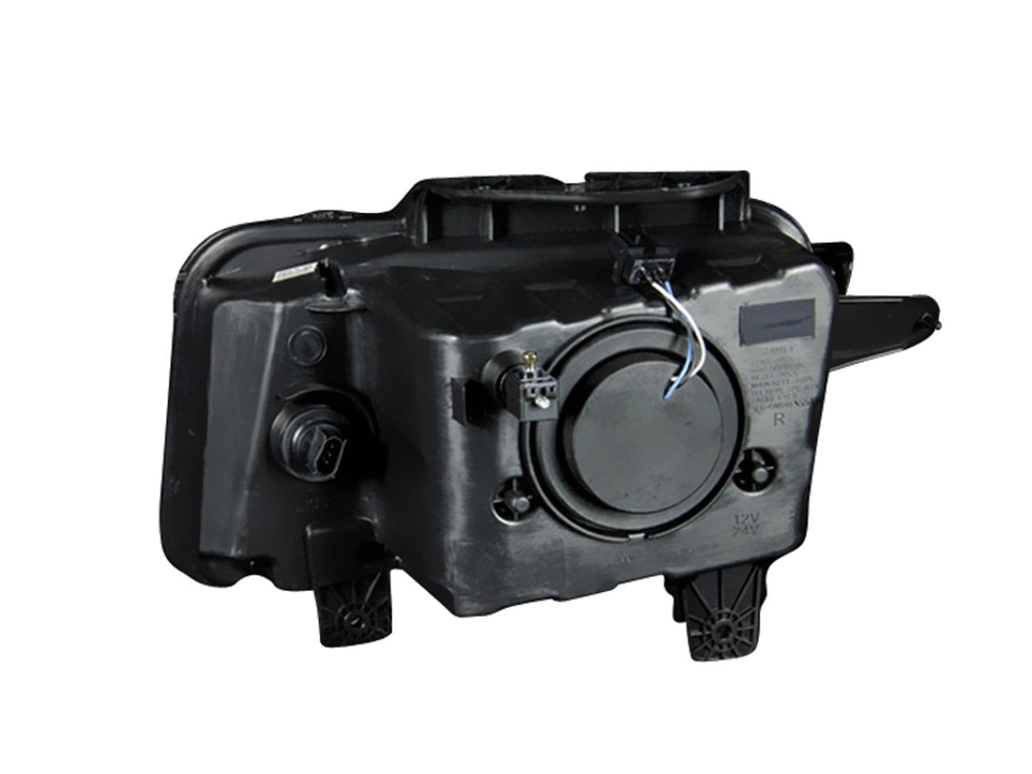 Black Halo Projector Headlight Anzo USA 121312 with Clear Lens for Chevy Camaro