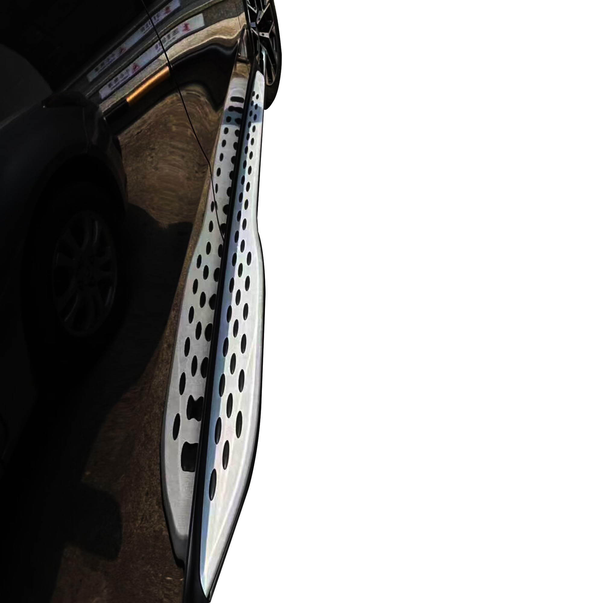 OEM Replica Black Horse Running Boards Compatible with 2023-2024 Mercedes-Benz GLC300|2023-2024 Mercedes-Benz GLC43 AMG|2023-2024 Mercedes-Benz GLC300e-RMWX254