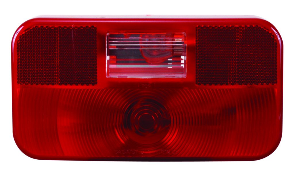 RV Combination Tail Light Optronics RVST55S with Back Up Light, Red