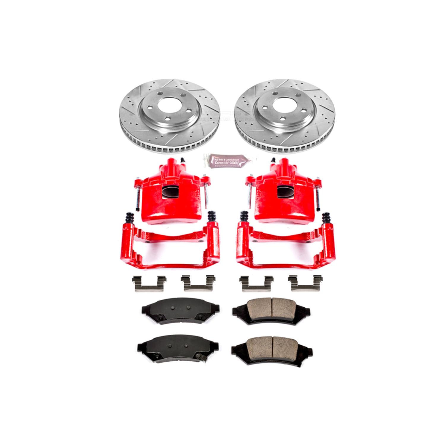 1-Click Performance Brake Kit with Calipers Power Stop (KC1586A) For Pontiac Grand Prix 2004 [Model Specific]