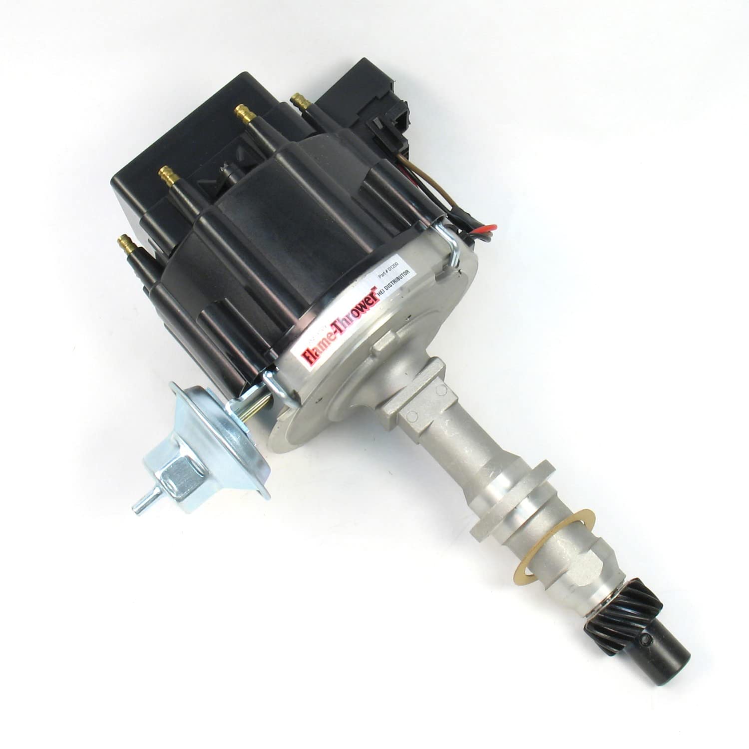 Flame-Thrower Black Cap Distributor HEI for Pontiac Small Block/Big Block PerTronix D1200