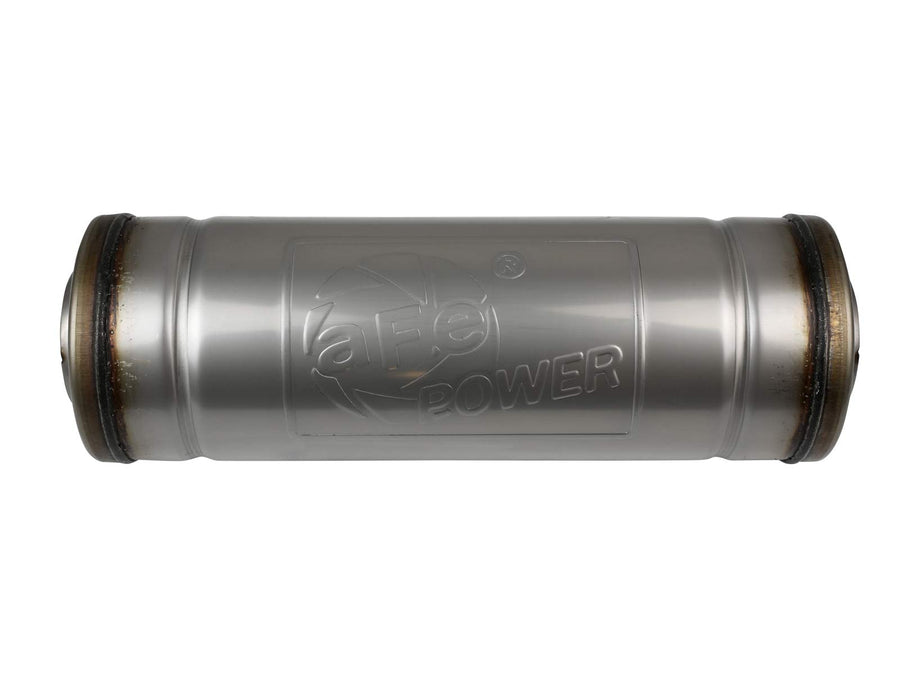 MACH Force-Xp aFe Power Muffler, 2-1/2" Inlet/Outlet, Center/Center, 9" x 14" Round Body