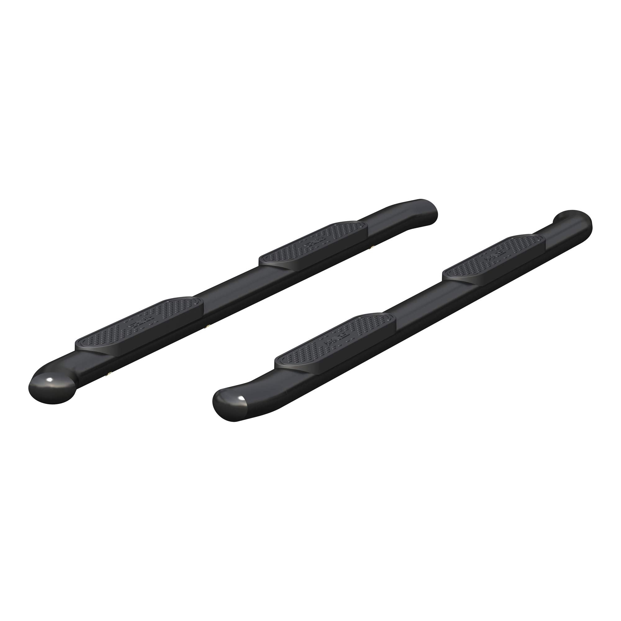 4-Inch ARIES Black Steel Oval Nerf Bars, Select Nissan Titan, XD