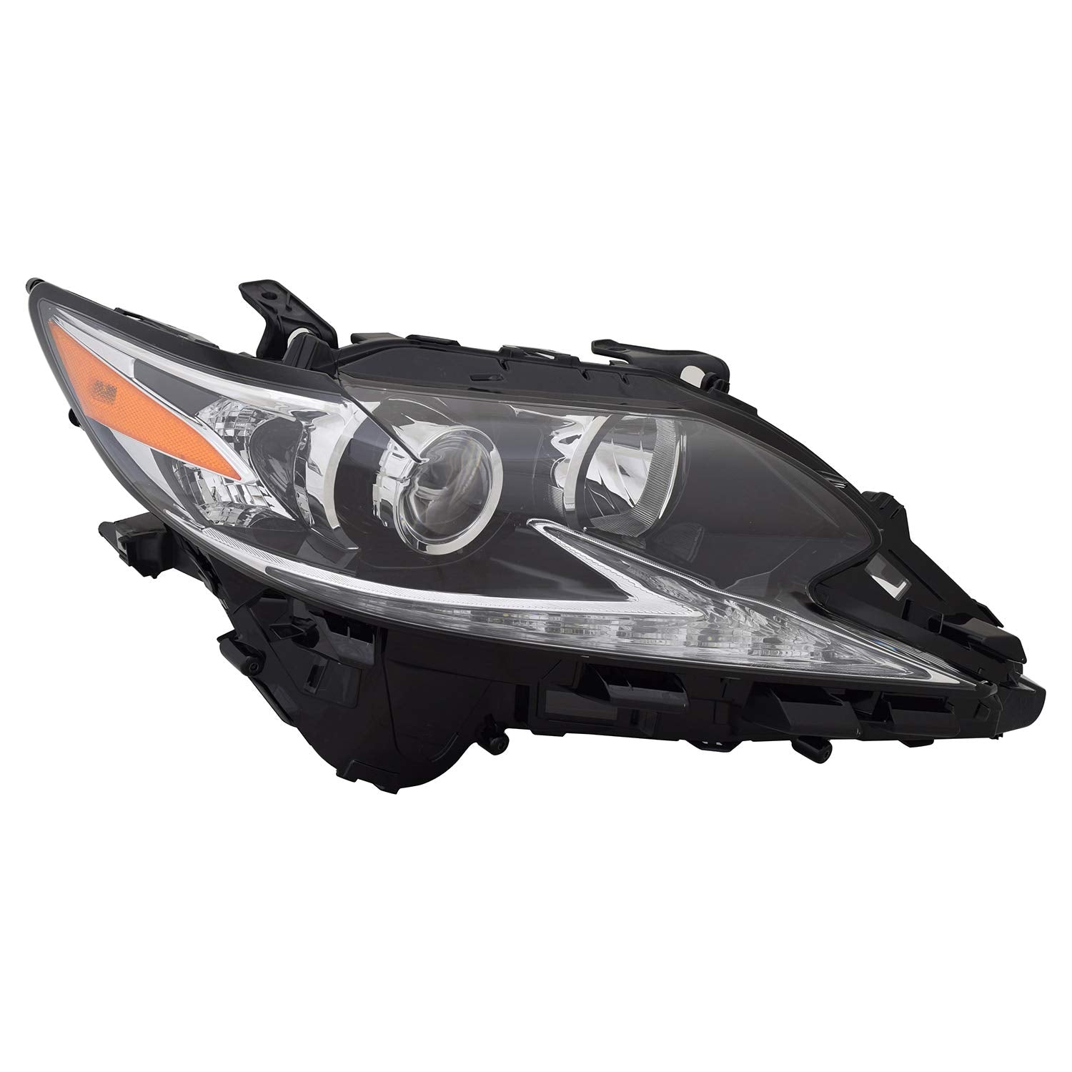 Right TYC Headlight Assembly Compatible with 2016-2018 Lexus ES350