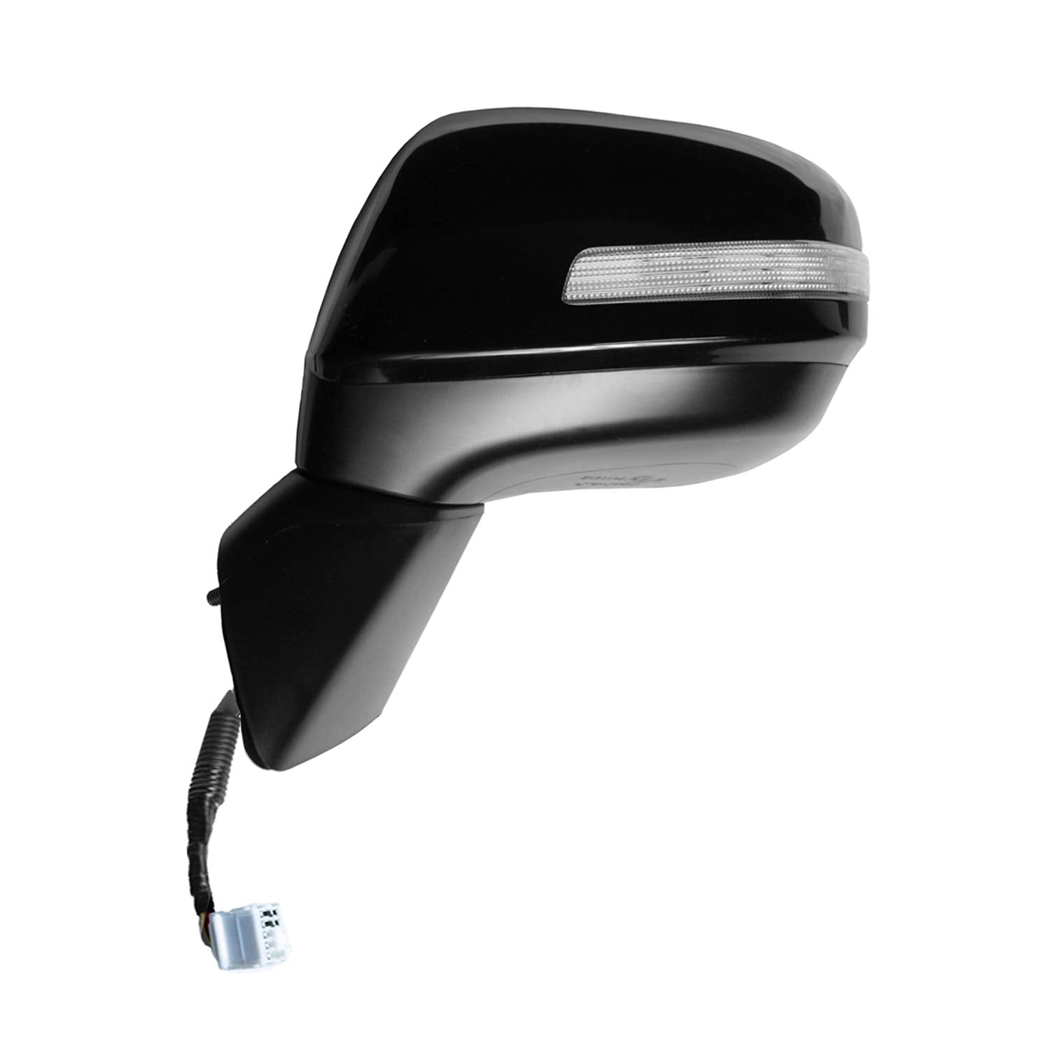 Mirror Driver Side for HONDA Civic Hybrid, (textured black w/PTM cover, w/turn signal, foldaway), L, P