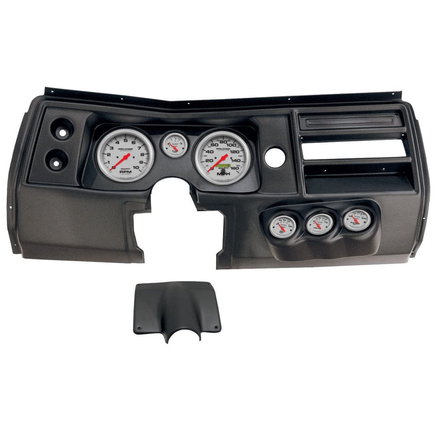 AutoMeter Dash Kit Direct Fit, (5" X2, 2 1/16" X4), Chevy Chevelle No Vent 68, Ultra-Lite (2903-13)