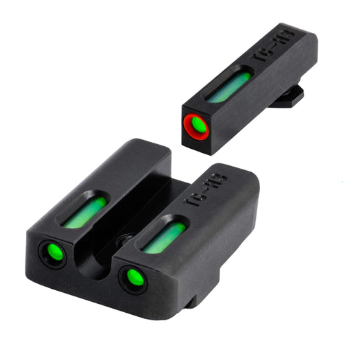 Tritium and Fiber Optic Night Sight for Handguns, Truglo TFX PRO Glowing Shock Proof Compact, Durable, and Snag Free Sight