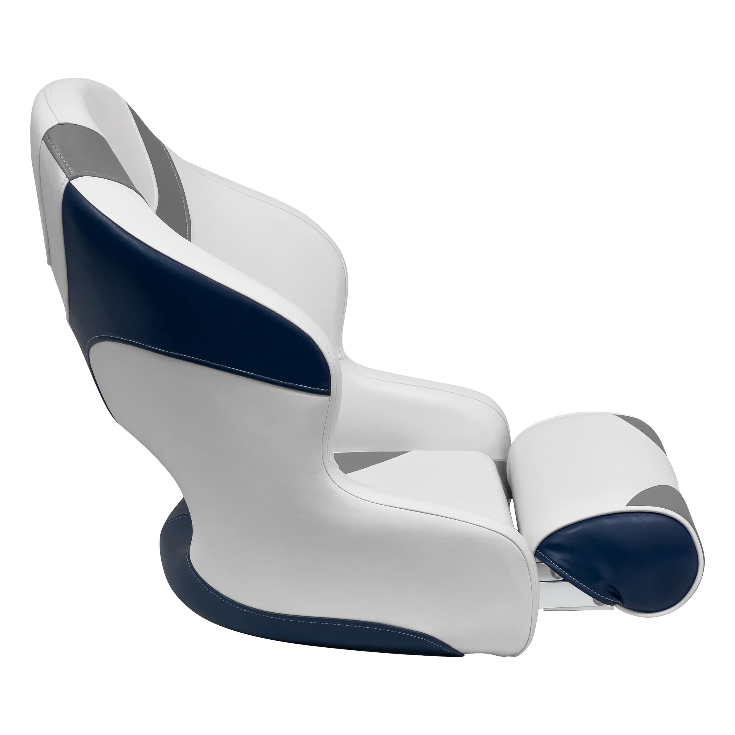 Baja Series Wise 3315-1773 Bucket Seat with Bolster, Brite White/Grey/Midnight Blue