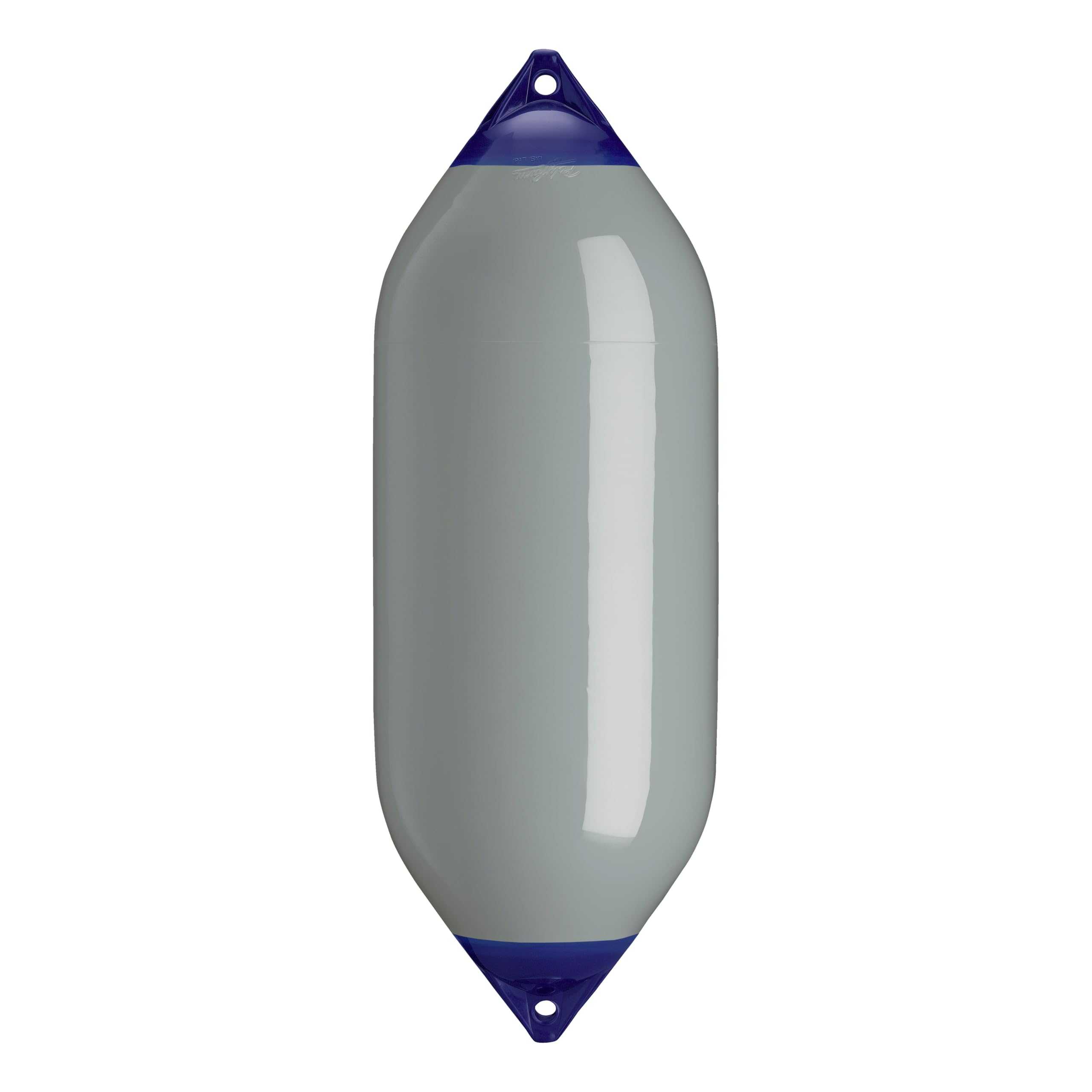 F-10 Standard Polyform Boat Fender Blue Ropehold - Grey