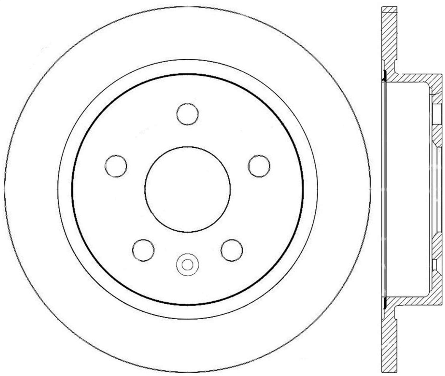 Sport Drilled/Slotted Brake Rotor StopTech 127.62115L (Rear Left), 1 Pack