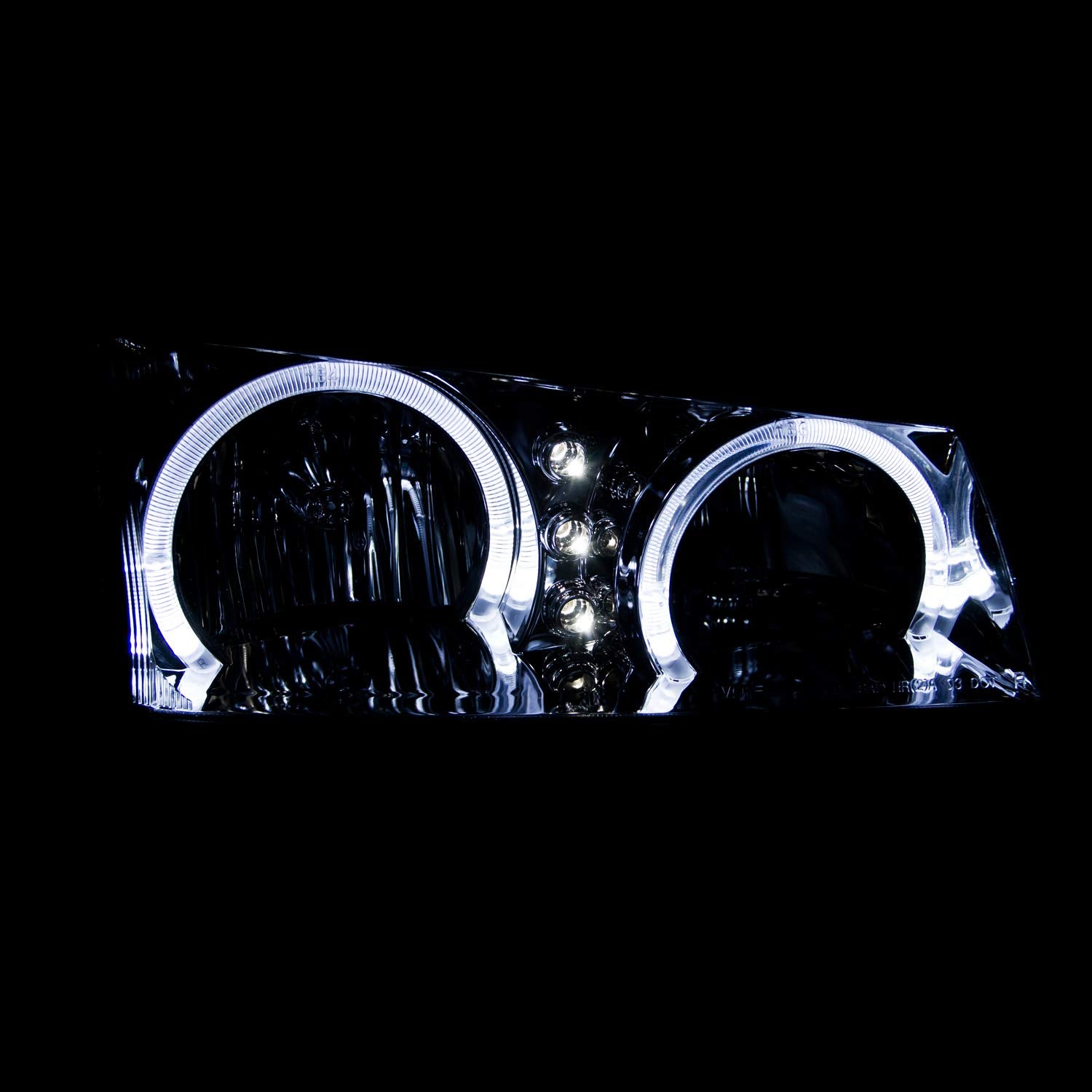 Chrome/Amber AnzoUSA Halogen Headlight for Chevrolet Silverado 111211