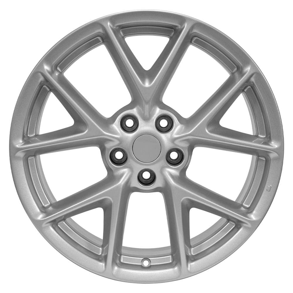 19 Inch OE Wheels NS20 Rim Fits Maxima Style 5x114.3 19x8 Gloss Silver - Hollander 62512 (1)