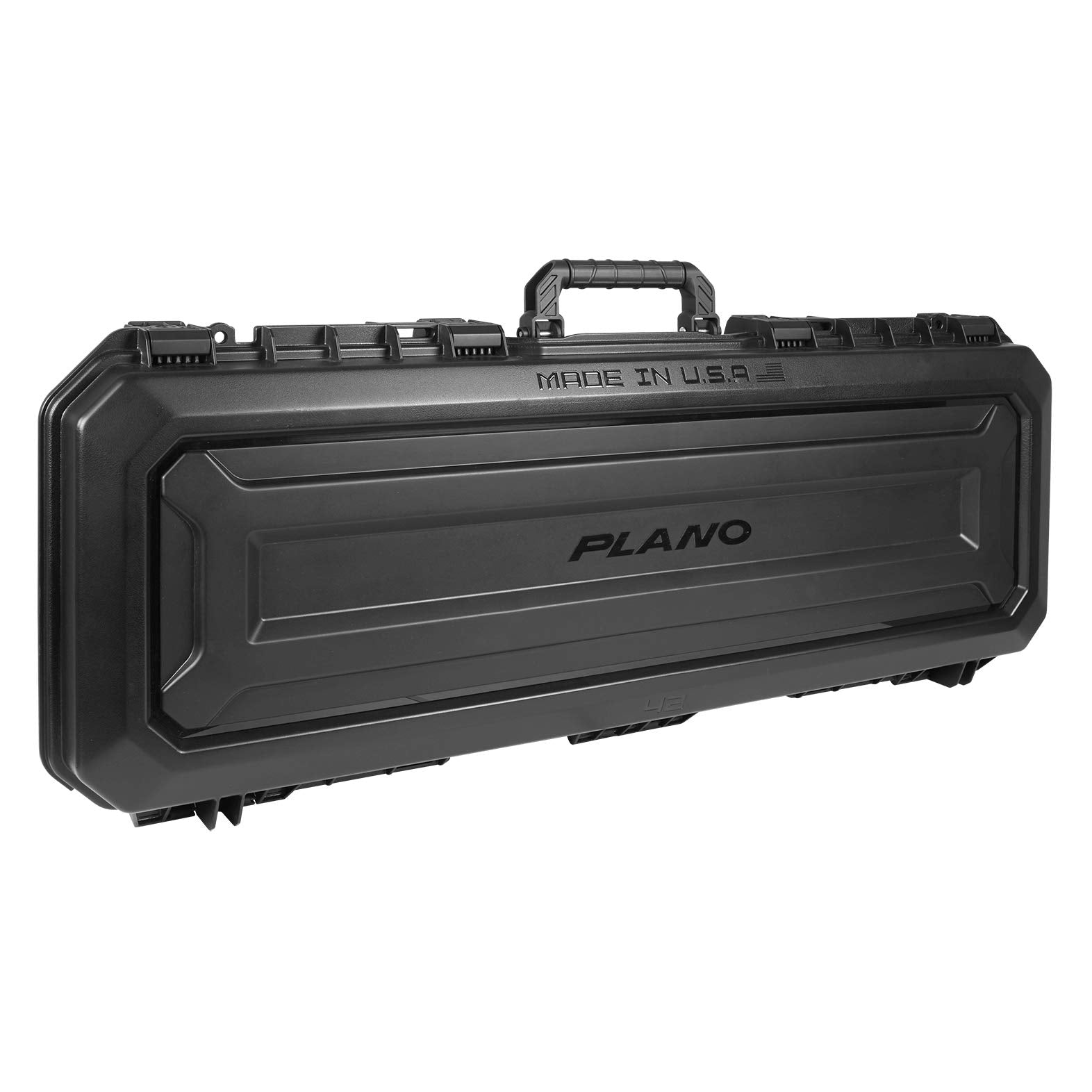 42” Plano All Weather Tactical Gun Case with Wheels, Black with Pluck-to-Fit Foam, Watertight & Dust-Proof Shield Protection, TSA Airline Approved for Travel