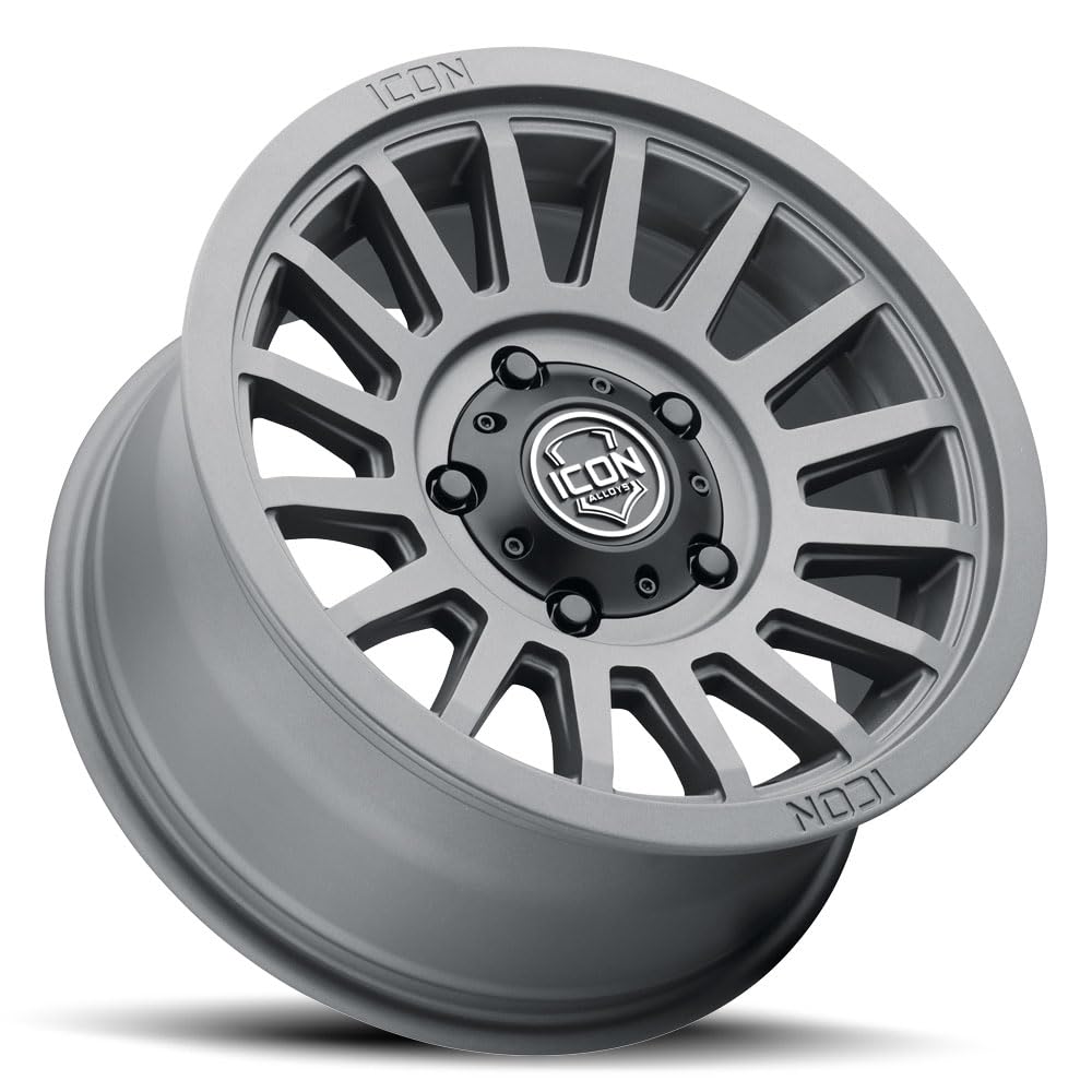 Charcoal ICON Alloys Recon SLX, 17 x 8.5/6 x 5.5, 0mm Offset, 4.75" BS