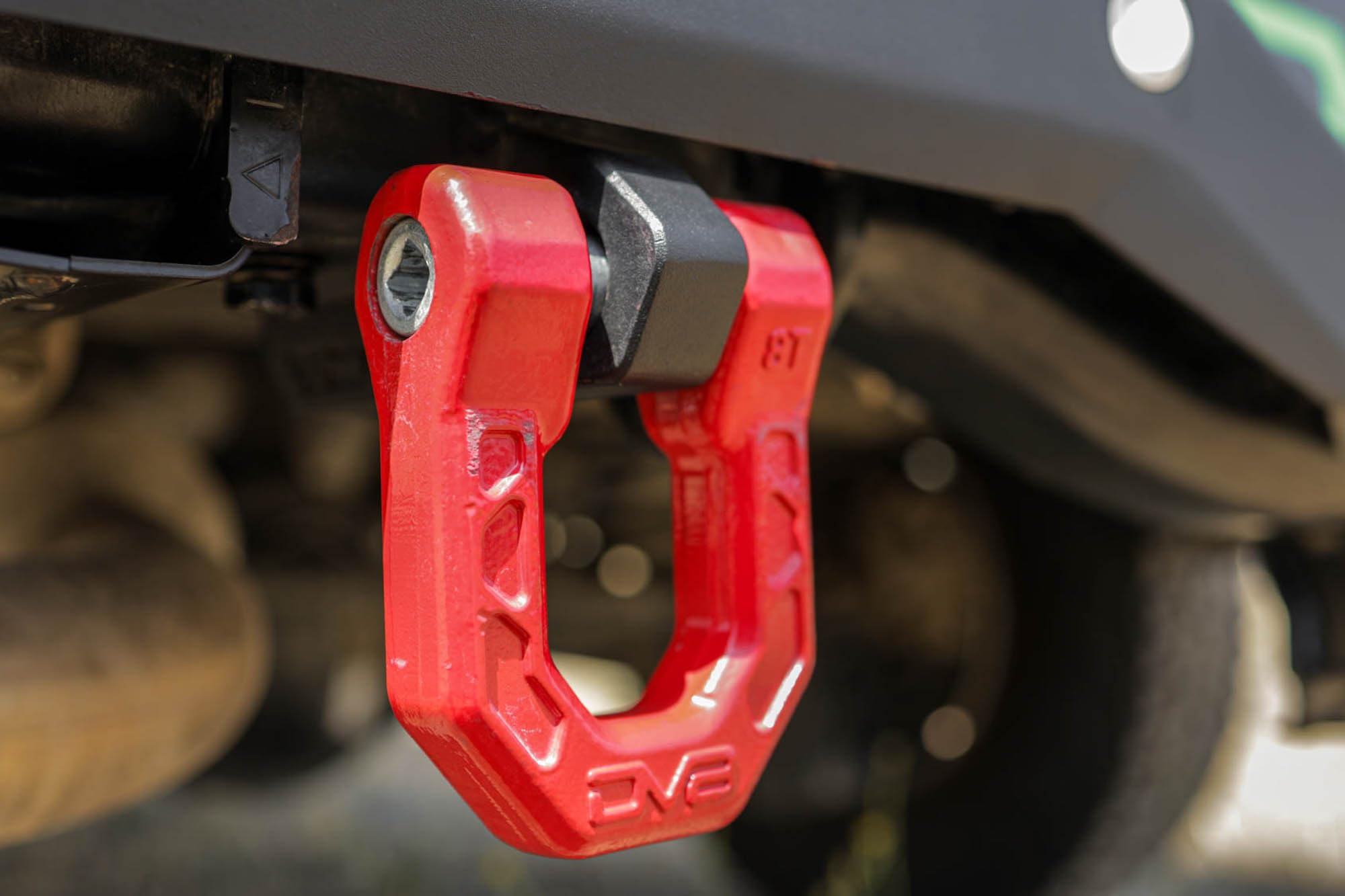 D-Ring Recovery Mounts DV8 Offroad for 2024-2025 Toyota Tacoma | Provide Vehicle Recovery Points | Low-Profile Design | Compatible w/ OEM & DV8 Rear Bumpers | Accept 3/4" D-Rings w/ 7/8" Pin | Pair