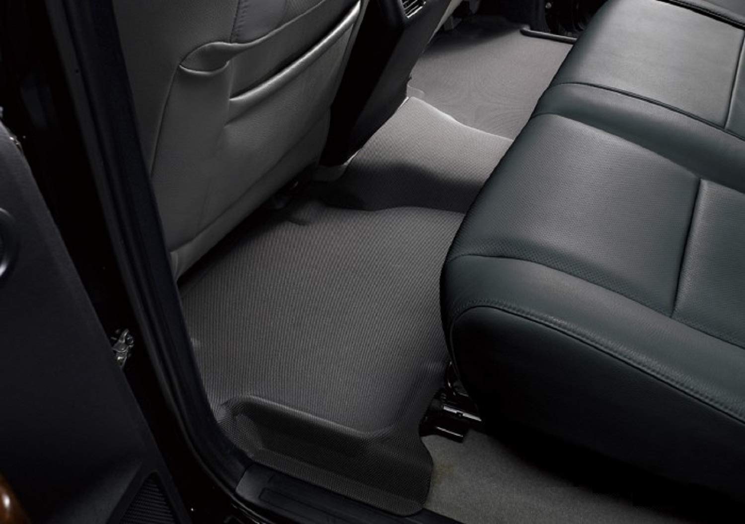 3D MAXpider All-Weather Floor Mats L1TL01121509 Compatible with Tesla Model X 5-Seater 2016-2021 Custom Fit Car Floor Liners, Kagu Series (2nd Row, Black)