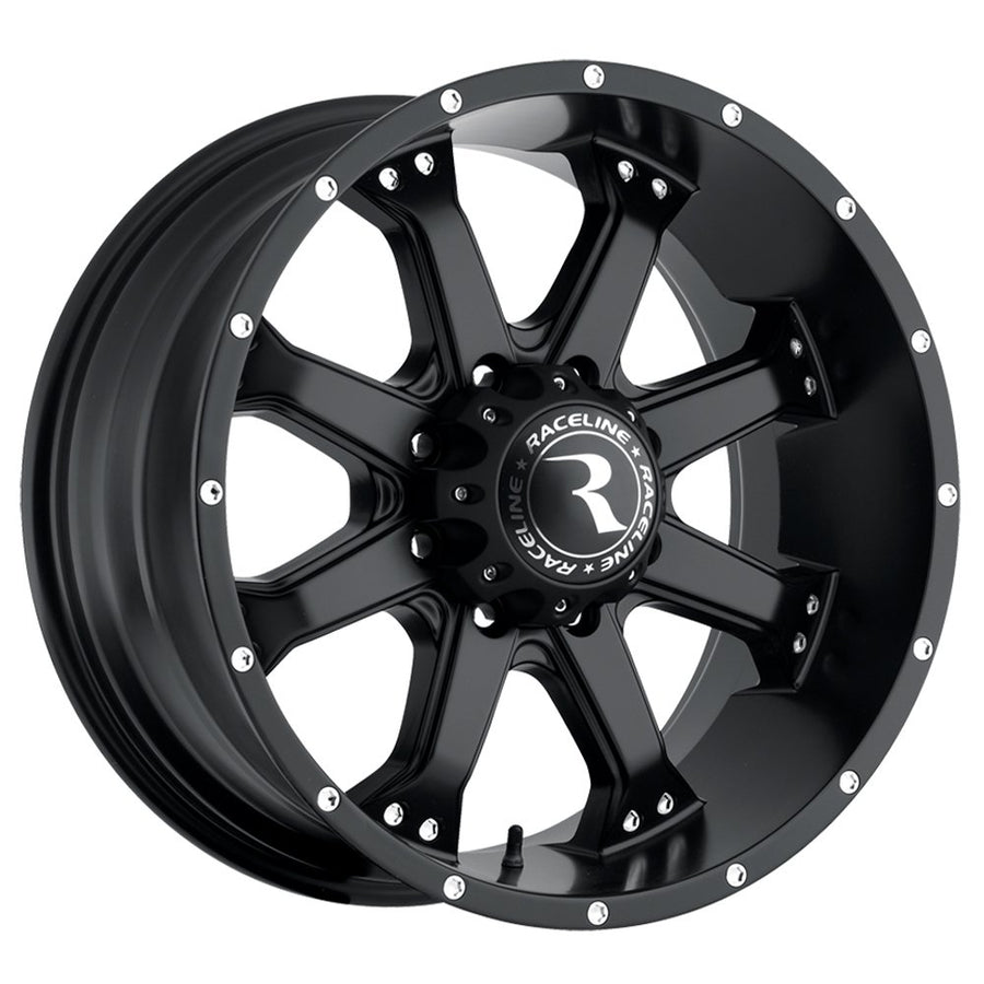 Assault Raceline Wheels 991 Satin Black Wheel (16 x 8. inches /5 x 139 mm, 0 mm Offset)