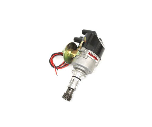 Pertronix D7190609 Flame-Thrower Electronic Distributor with Ignitor III Technology for Ford X-Flow 4-Cylinder Engine and Plug and Play Vacuum Advance Side Exit Cap