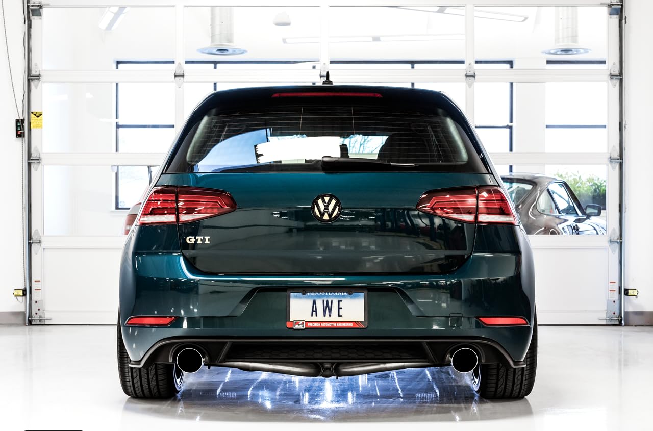 Volkswagen GTI MK7.5 AWE Tuning 2.0T Track Edition Exhaust w/Chrome Silver Tips 102mm - 3020-32042