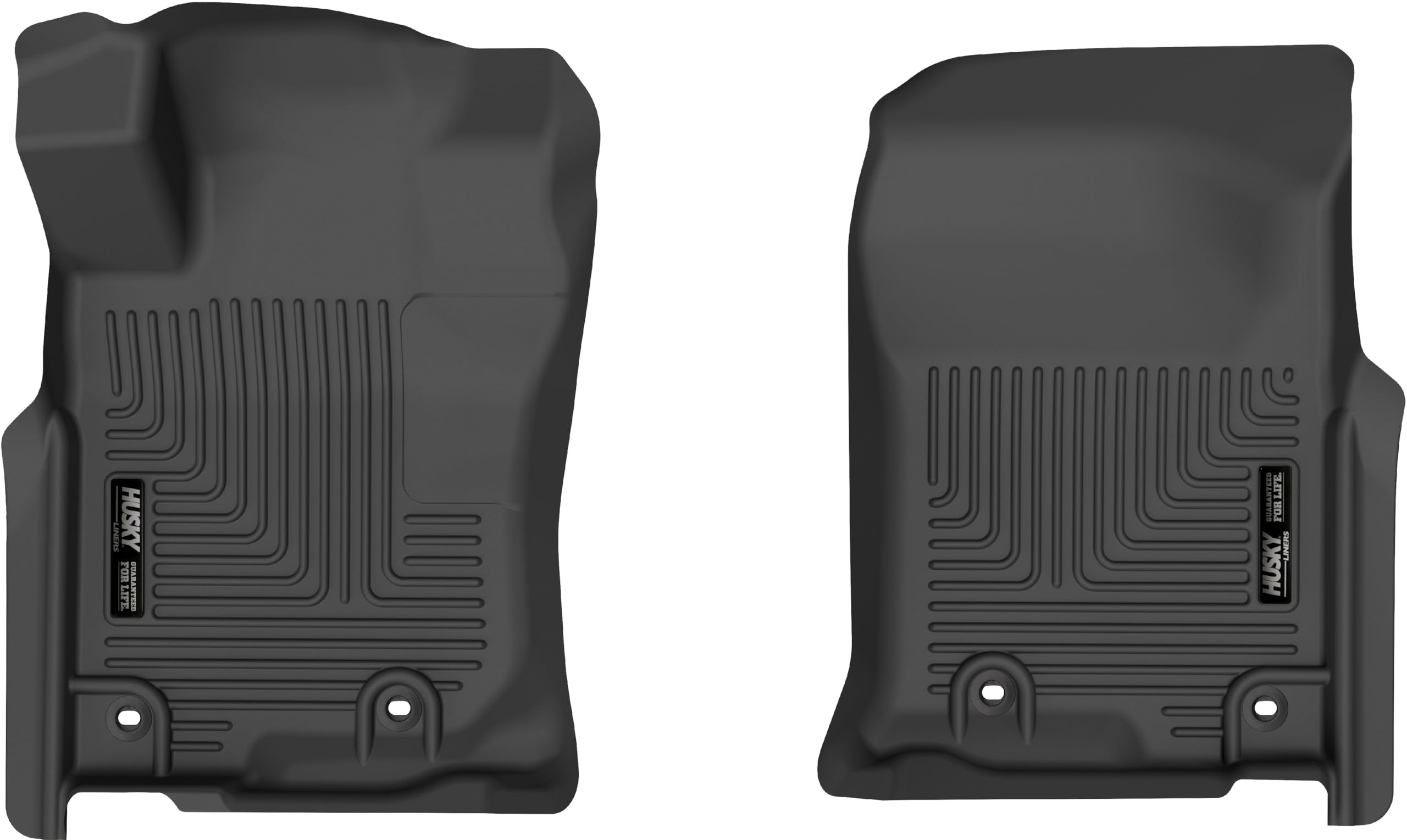 Husky Liners Floor Mats Weatherbeater | Fits 2013-2024 Toyota 4Runner; 2014-2024 Lexus GX460 | Front Row, 2-pc Black - 13721