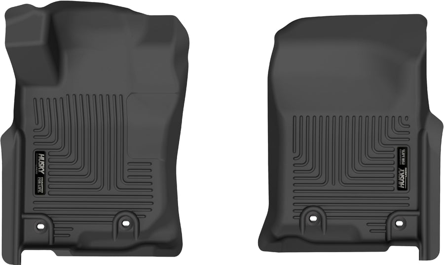 Husky Liners Floor Mats Weatherbeater | Fits 2013-2024 Toyota 4Runner; 2014-2024 Lexus GX460 | Front Row, 2-pc Black - 13721
