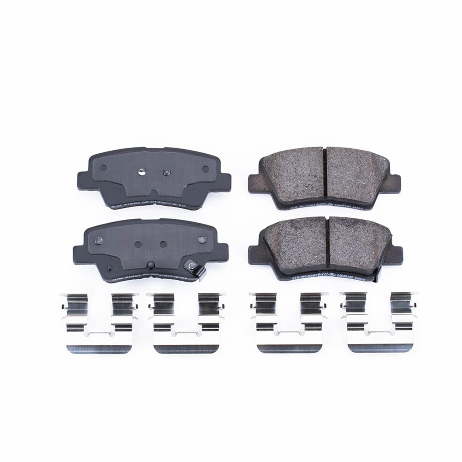 Power Stop Front Brake Kit For Hyundai Elantra GT 2013-20 |Kona 2022-23 |Kona Electric 2019-23 |Sonata 2015 |Veloster 2012-15 - Brake Pads Ceramic With Installation Hardware, 17-1594