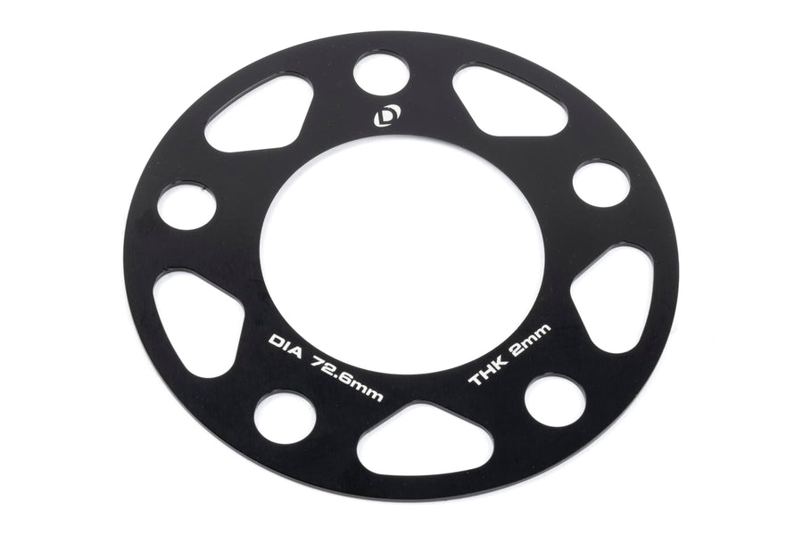 Dinan Wheel Spacers D210-2032 5x120 Bolt Circle - 72.6mm Center Bore - 2mm Thick - Pair