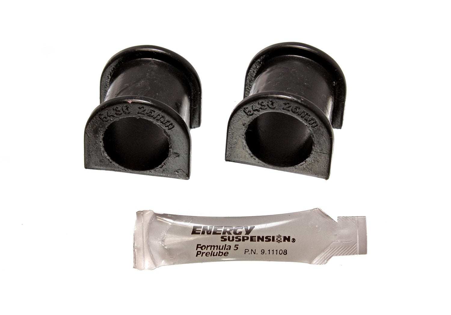 16.5130G Energy Suspension Sway Bar Bushing Set; Black; Front; Bar Dia. 26mm; Performance Polyurethane;