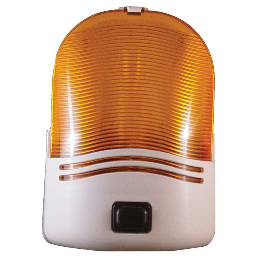007-30SAP Fasteners Unlimited Porch Light with White Amber Lens and Switch