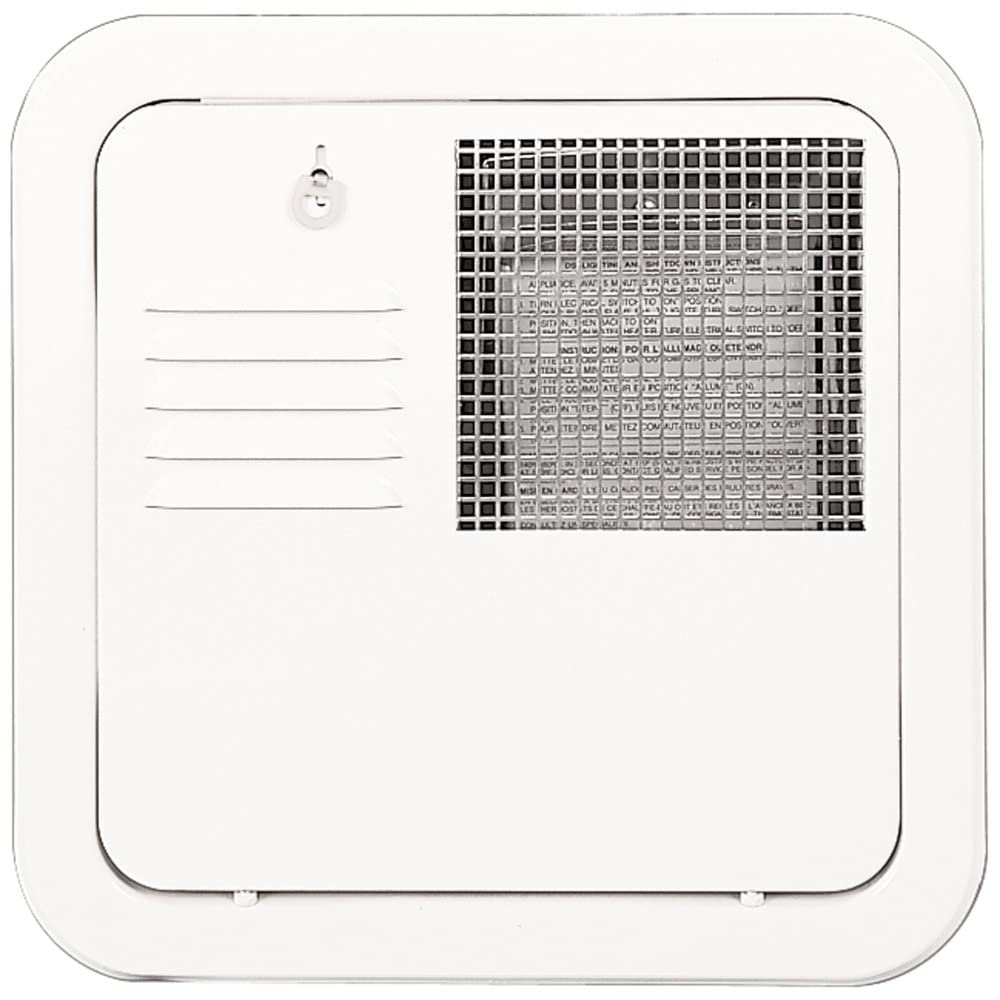 Suburban Flush Mount Direct Fit Water Heater Replacement Access Door, Polar White Exterior Access Door, Use with Suburban 10 and 12 gallon tank water heaters (6259APW)