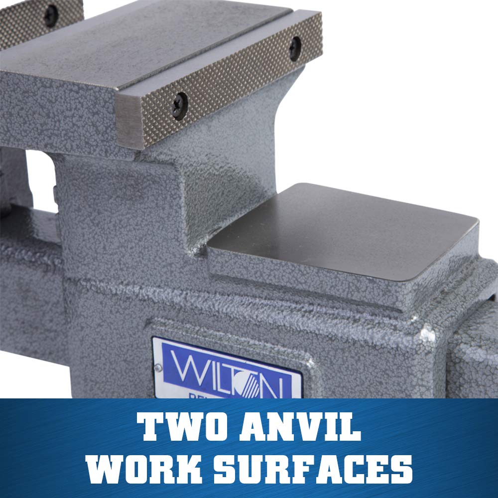 Reversible Wilton Bench Vise, 5-1/2" Jaw Width, 6-3/4" & 10-3/4" Jaw Opening, 3-3/4" Throat (Model 4550R)