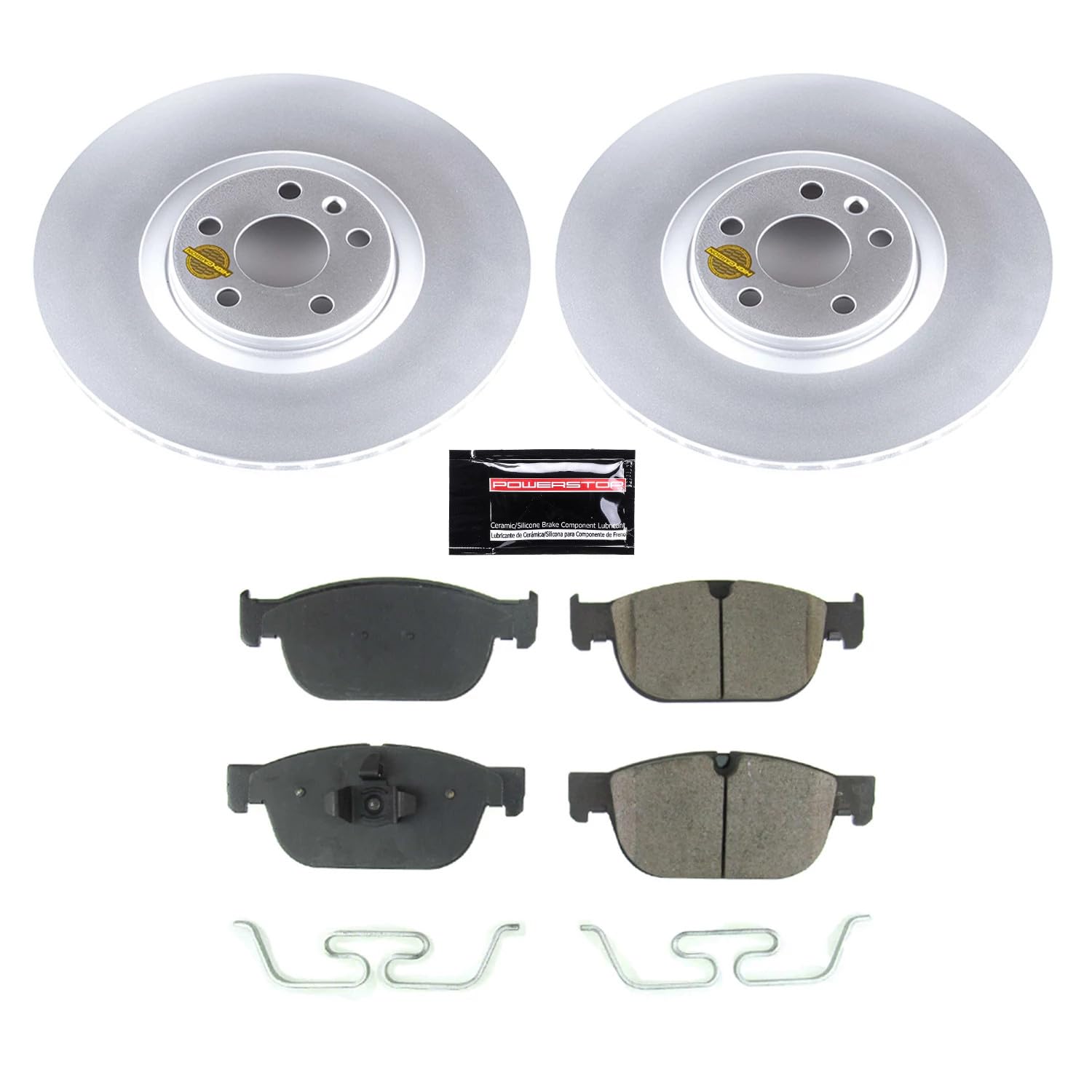 Power Stop Autospecialty KOE7703 Front Replacement Brake Kit-OE Brake Rotors & Ceramic Brake Pads For S60, S90, V60, V60 Cross Country, V90, V90 Cross Country, XC40, XC60, XC90 [Model Specific]
