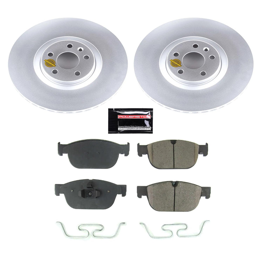 Power Stop Autospecialty KOE7703 Front Replacement Brake Kit-OE Brake Rotors & Ceramic Brake Pads For S60, S90, V60, V60 Cross Country, V90, V90 Cross Country, XC40, XC60, XC90 [Model Specific]