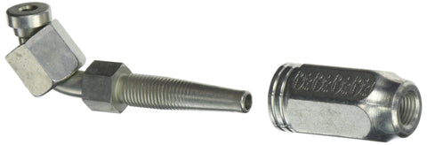 4C2AT-4RFFORX90S Gates Field Attachable Type T for G2 Hose, 2 Wire, Female Flat-Face O-Ring Swivel, 90 Bent Tube, 1/4" ID