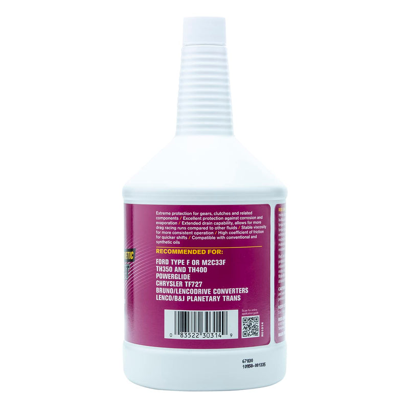 30314 Red Line Synthetic Lightweight Racing Automatic Transmission Fluid (ATF) - 1 Quart