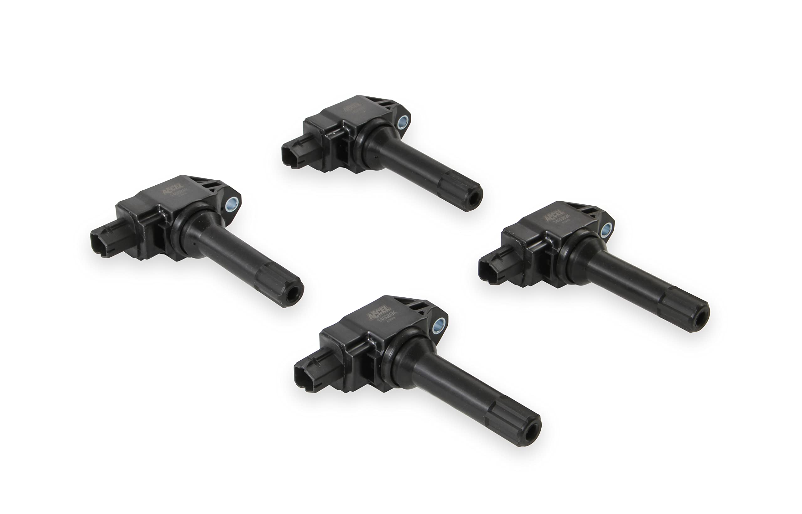 140089K-4 ACCEL Ignition Coils - Black, 4-Pack