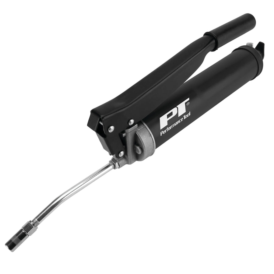 Heavy Duty Performance Tool W54296 Lever Action Grease Gun with Dual Piston Design and 10,000 PSI Operating Pressure for Efficient Lubrication