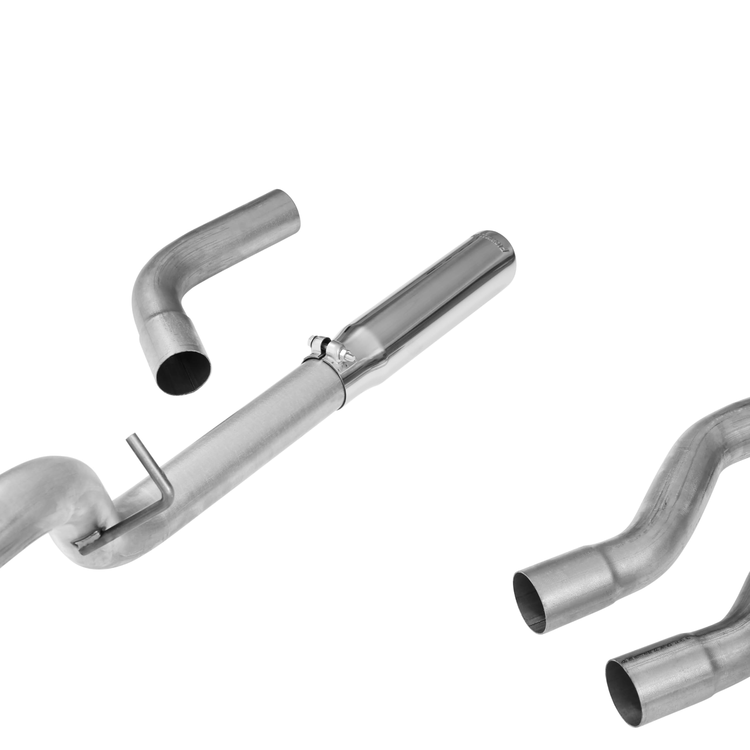 American Thunder Flowmaster 17429 Cat-Back Exhaust Kit Dual 2.5 Inch Aluminized Steel 3 Inch Stainless Tips Compatible with 1994-2001 Dodge Ram 1500 3.9L 5.2L 5.9L. 1994-2002 2500/3500 5.9L. 2/4WD