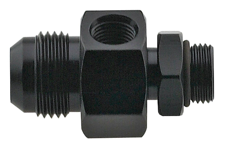 Bypass -12AN Fragola Fitting Return Inlet - Black