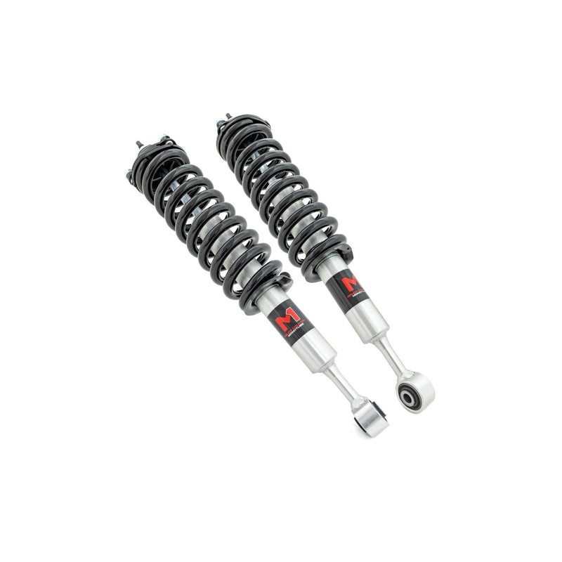 Rough Country Loaded M1 Struts for Toyota 4Runner (2010-2024) & FJ Cruiser (2010-2014) w/0-2" Lift - Adjustable Ride Height, Enhanced Handling & Control, Set of 2