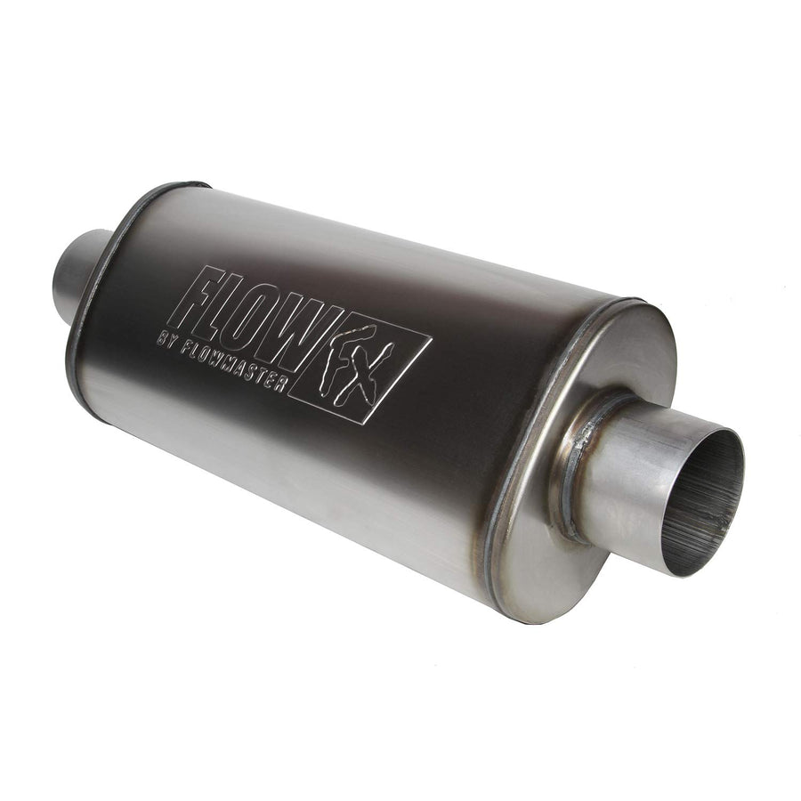 Flowmaster FlowFX Muffler 3.5" Center Inlet/Outlet - Moderate Sound 74151 409 Stainless Steel