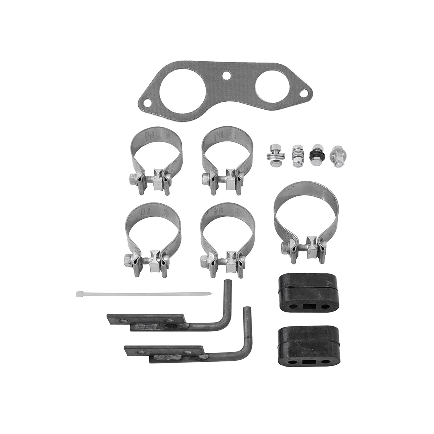 American Thunder Flowmaster 17470 Cat-Back Exhaust Kit Dual 2.5 Inch Aluminized Steel 3 Inch Stainless Steel Tips Compatible with 1996-1999 Chevy Silverado, GMC Sierra 1500 5.7L Extended Cab Short Bed