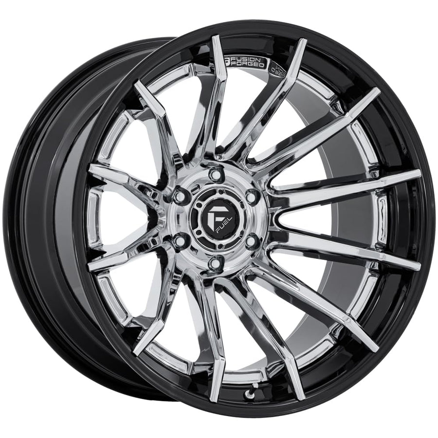 FUEL OFF-ROAD 22X12 FC403 BURN 6X135 4.77-44mm CHROME WITH GLOSS BLACK LIP - FC403PB22126344N