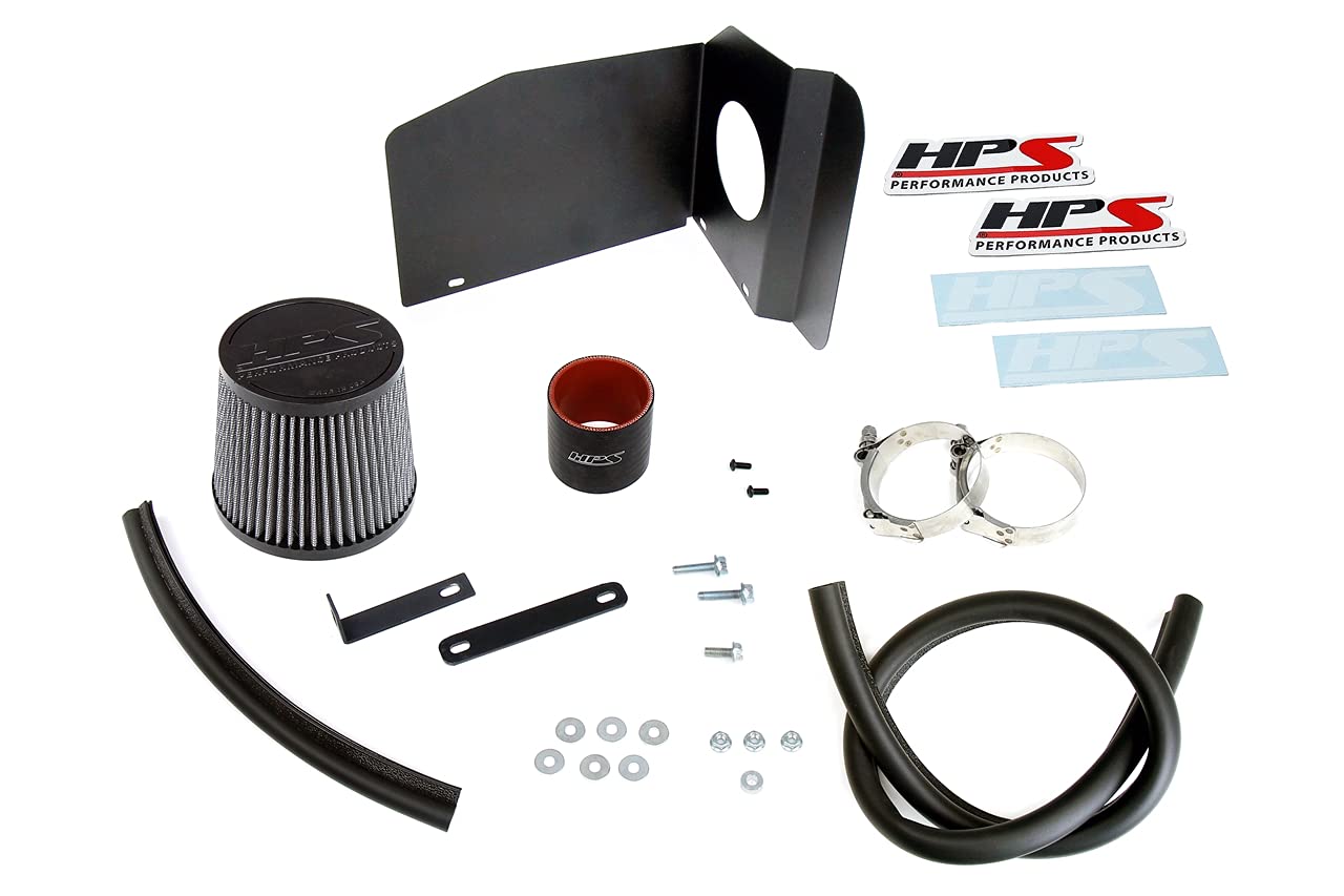 Shortram HPS Polish Air Intake Kit with Heat Shield Cool Ram Compatible for Toyota 2020-2022 Corolla 1.8L Non Hybrid, 827-708P