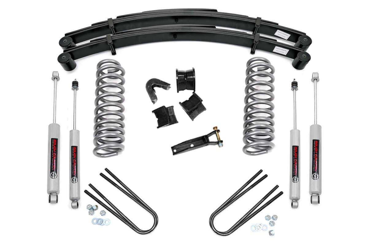 4" Lift Kit Rough Country for 1970-1976 Ford F-100/F-150 4WD - 500-70-76.20