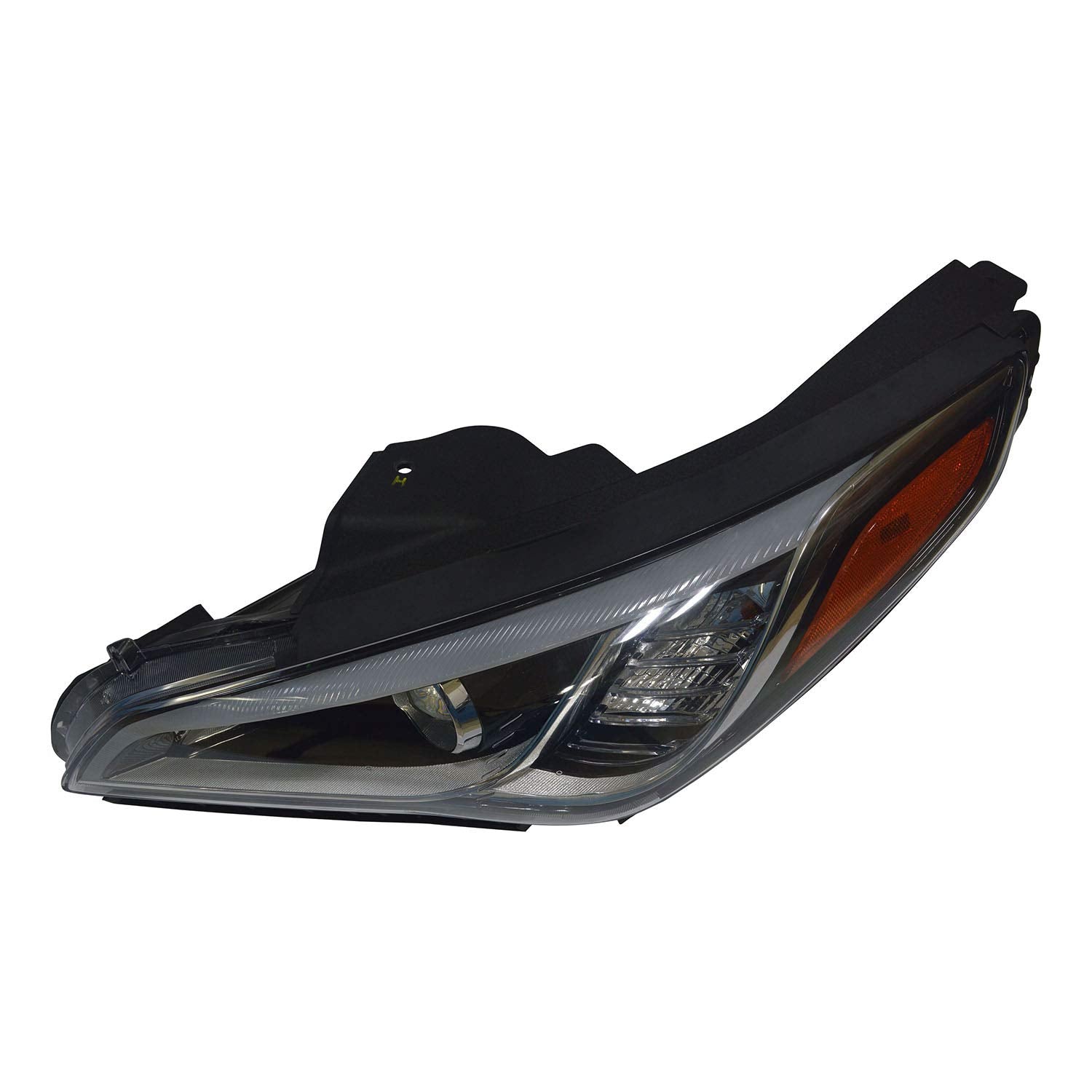 Left TYC Headlight Assembly Compatible with 2015-2016 Hyundai Santa Fe
