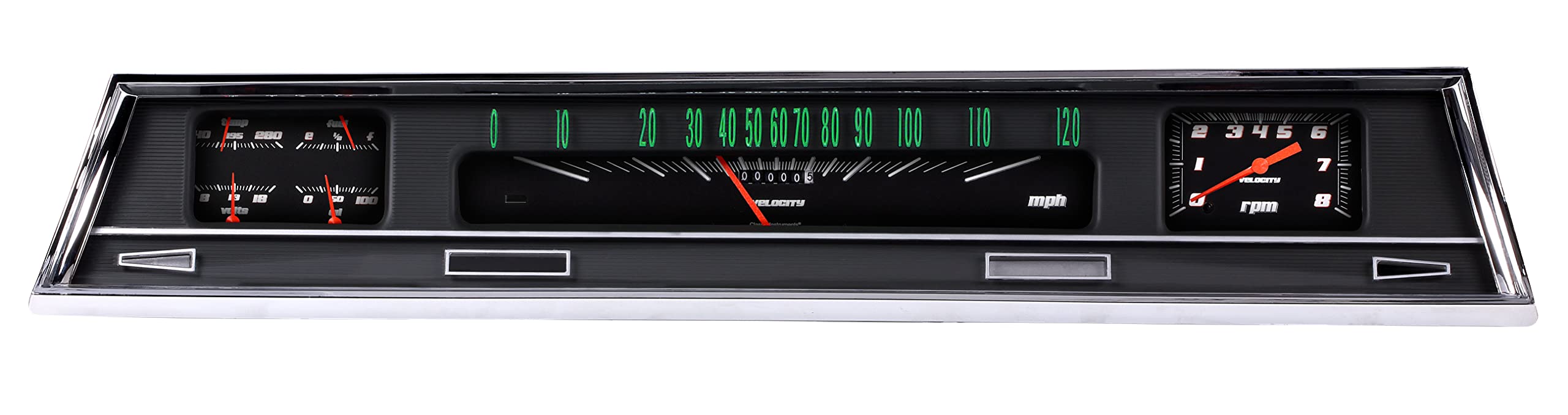 Velocity Series Classic Instruments CV66VSB Black Gauge Package